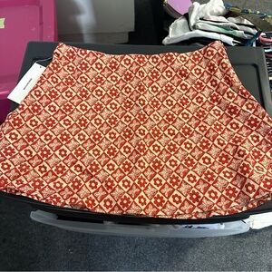 Printed Flowy Mini Skirt